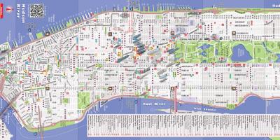 Harte e detajuar e Manhattan ny