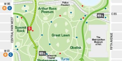 Biçikletë harta e central park