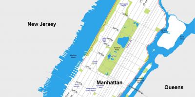Manhattan hartë të qytetit shtypshëm