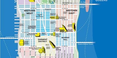 Harta e Manhattan island