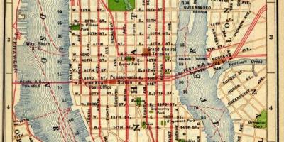 Harta e vjetër Manhattan